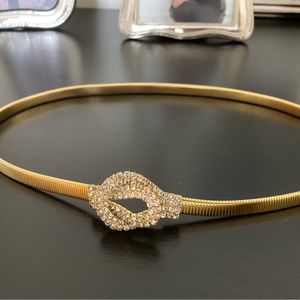 Vintage Rhinestone Evening Belt